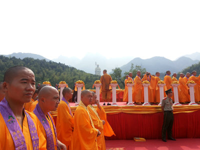 九华山圣像开光1